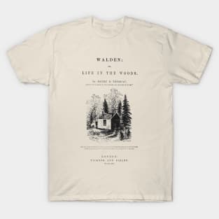 Walden or Life In The Woods by Henry David Thoreau Title Page T-Shirt